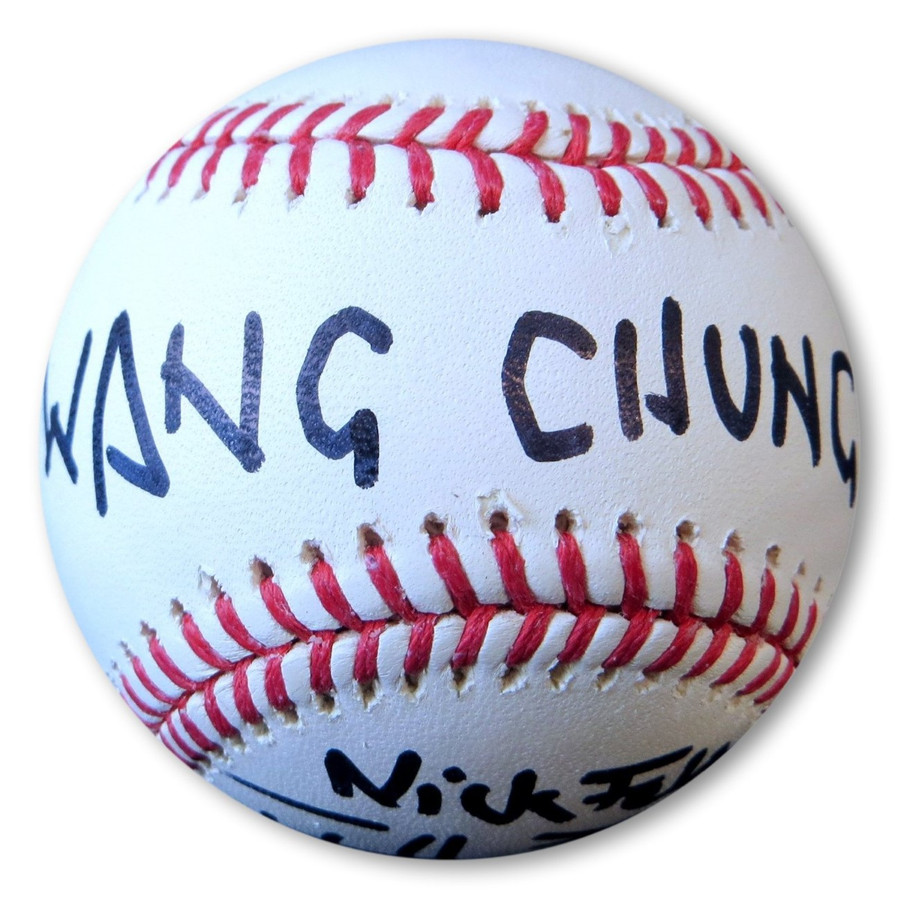 Nick Feldman Jack Hues Signed Autographed MLB Baseball Wang Chung JSA HH36304
