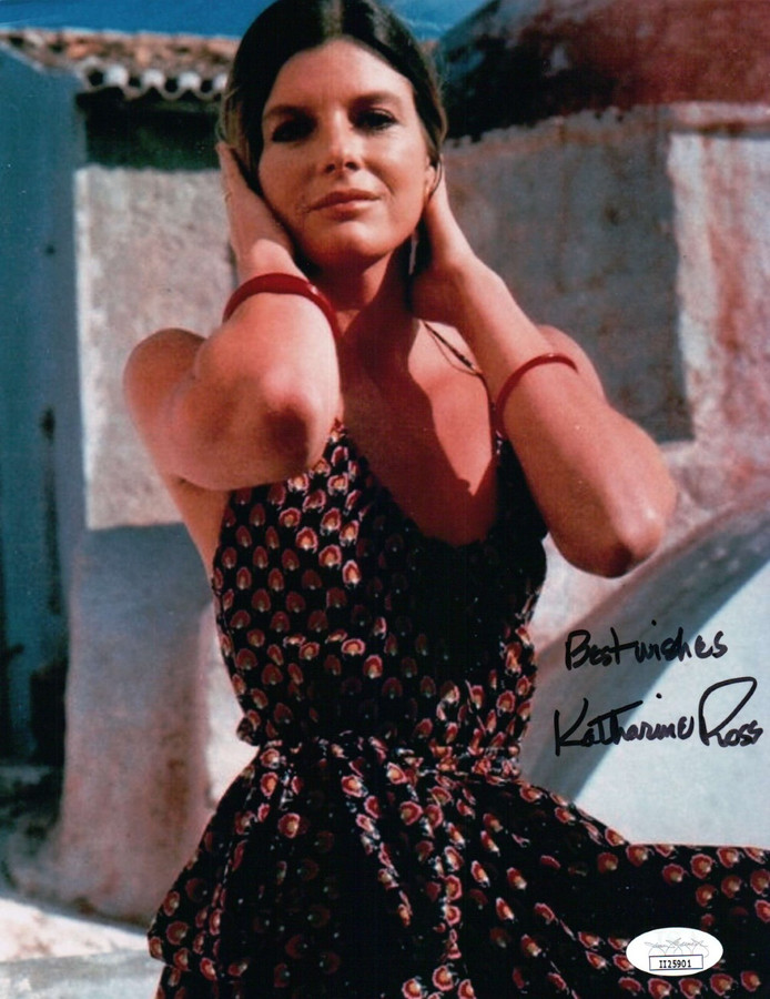 Katharine Ross Signed Autographed 8X10 Photo Vintage Sexy Dress JSA II25901