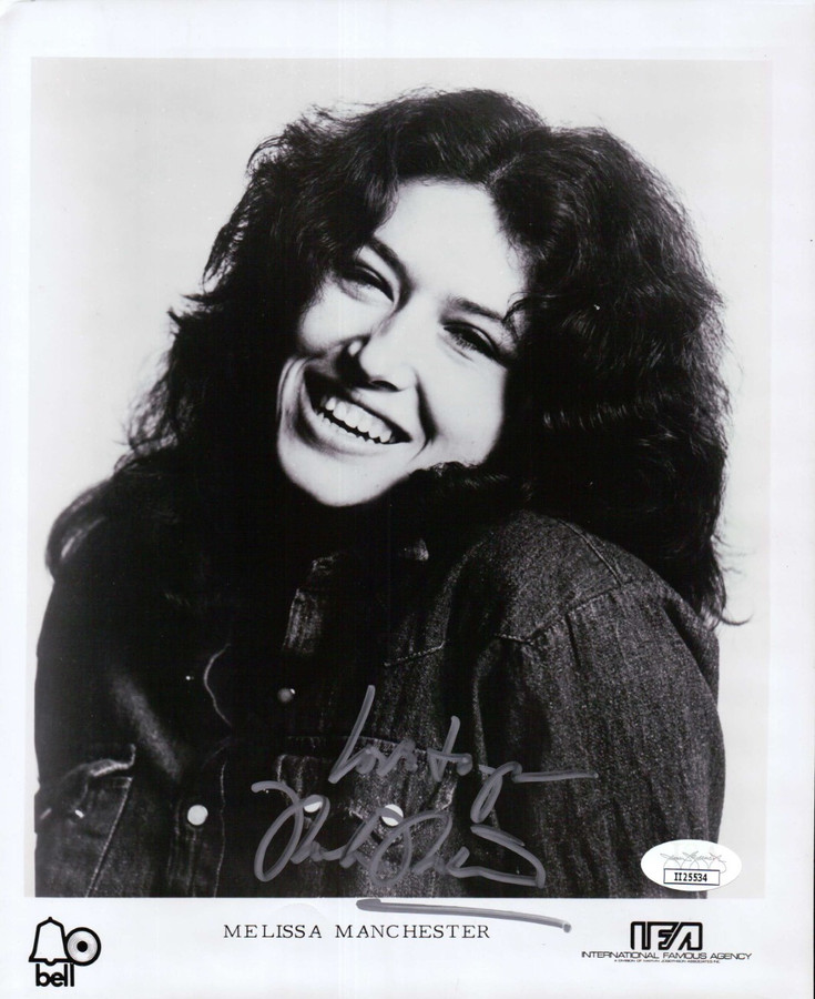 Melissa Manchester Signed Autographed 8X10 Photo Vintage Headshot JSA II25534