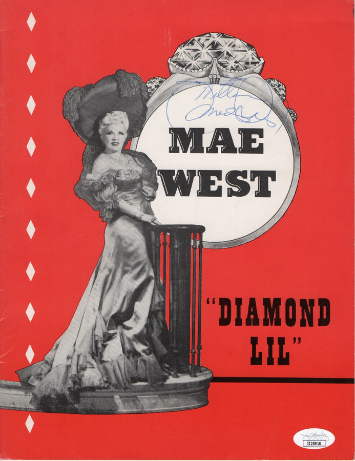 Mae West Signed Autographed Paperback Booklet Diamond Lil JSA II25916