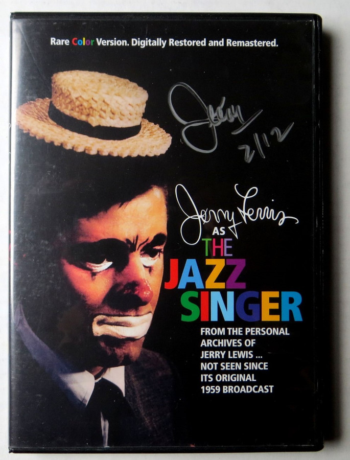 Jerry Lewis Signed Autographed DVD Cover The Jazz Singer PSA Q73005