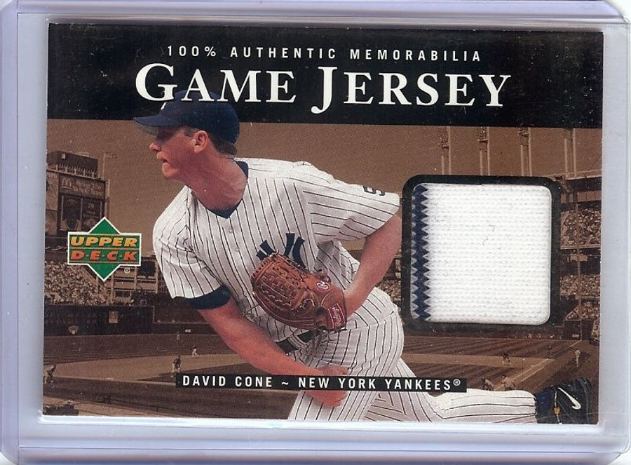 David Cone 1999 Upper Deck UD Game Jersey New York Yankees #C-DC