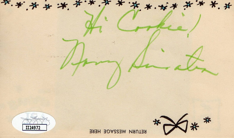 Nancy Sinatra Signed Autographed Small Envelope Singer Star JSA II24972