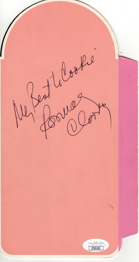Rosemary Clooney Signed Autographed Paper Cut Desert Inn Promo JSA II35105