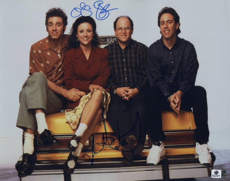 Jason Alexander Julia Louis-Dreyfus Autographed 11X14 Photo Seinfeld GV907817