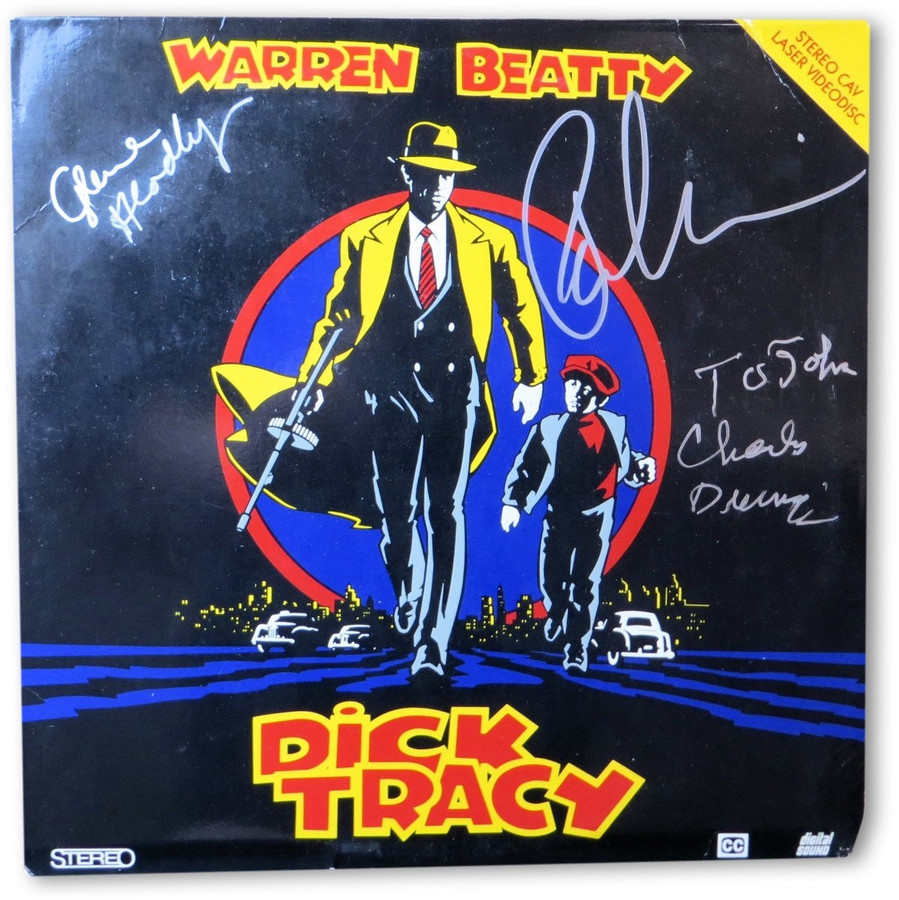 Dick Tracy Multi Signed Autographed Laserdisc Durning Sorvino Headly JSA II23293