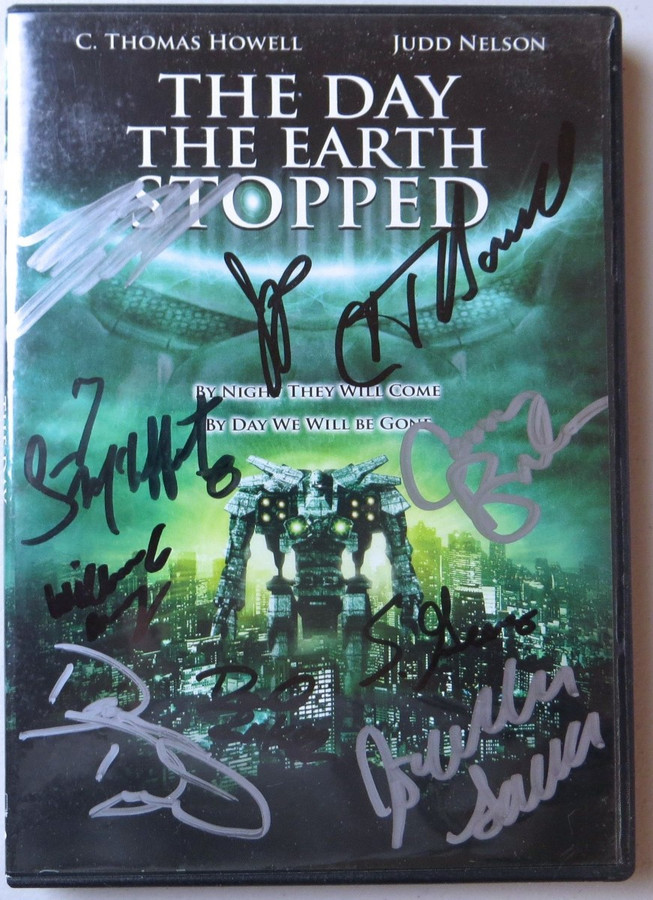 The Day the Earth Stopped Cast Signed Autographed DVD Cover Howell Hall GV907871