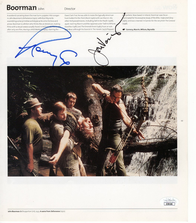 Jon Voight Ronny Cox Signed Autographed Book Page Photo Deliverence JSA II59196