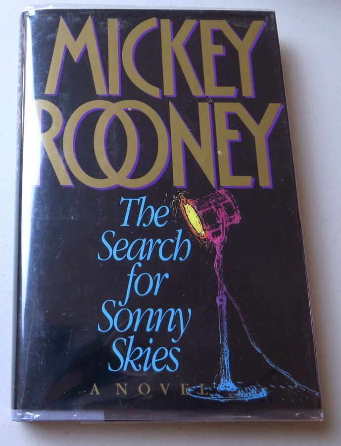 Mickey Rooney Signed Autograph Hardcover Book Search for Sonny Skies JSA II59124