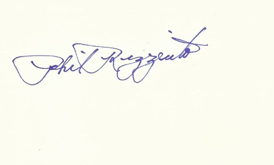 Phil Rizzuto Signed Autographed Index Card New York Yankees JSA II35663