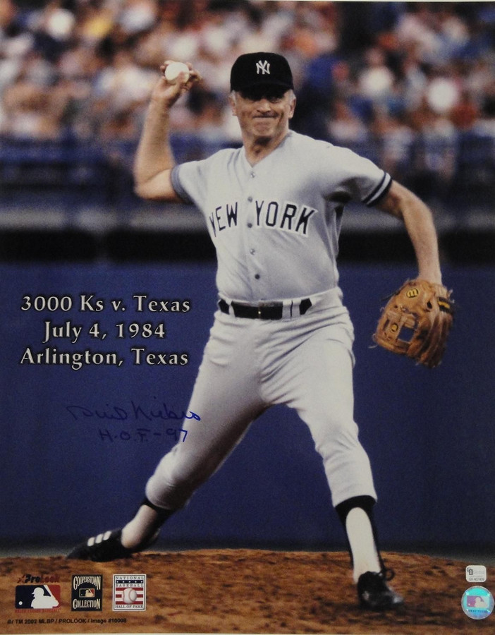 Phil Niekro Signed Autograph 16x20 Photograph New York Yankees HOF 97 W/ GAI