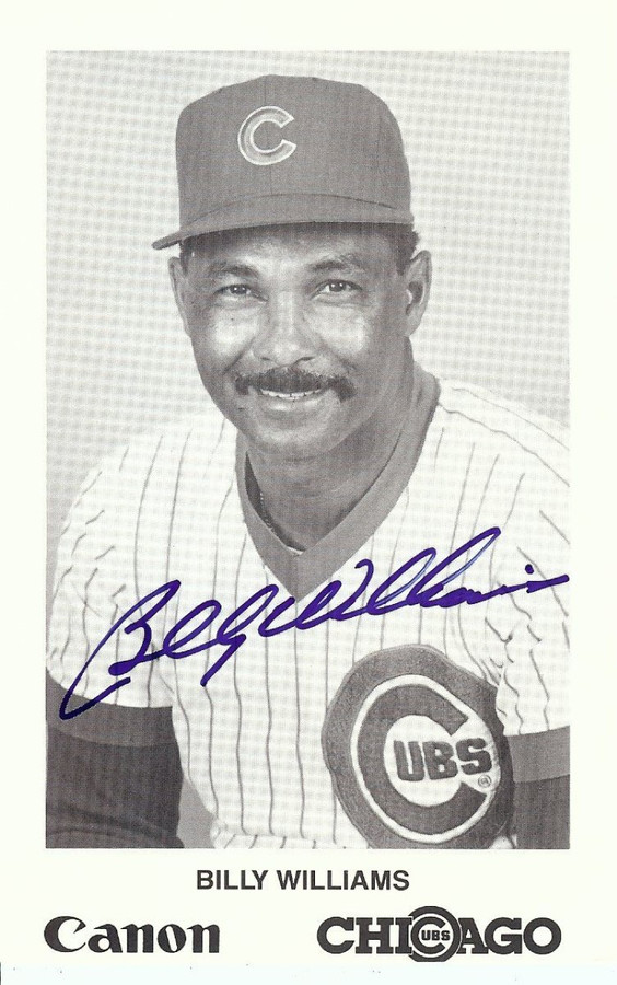 Billy Williams Signed Baseball Card with JSA COA