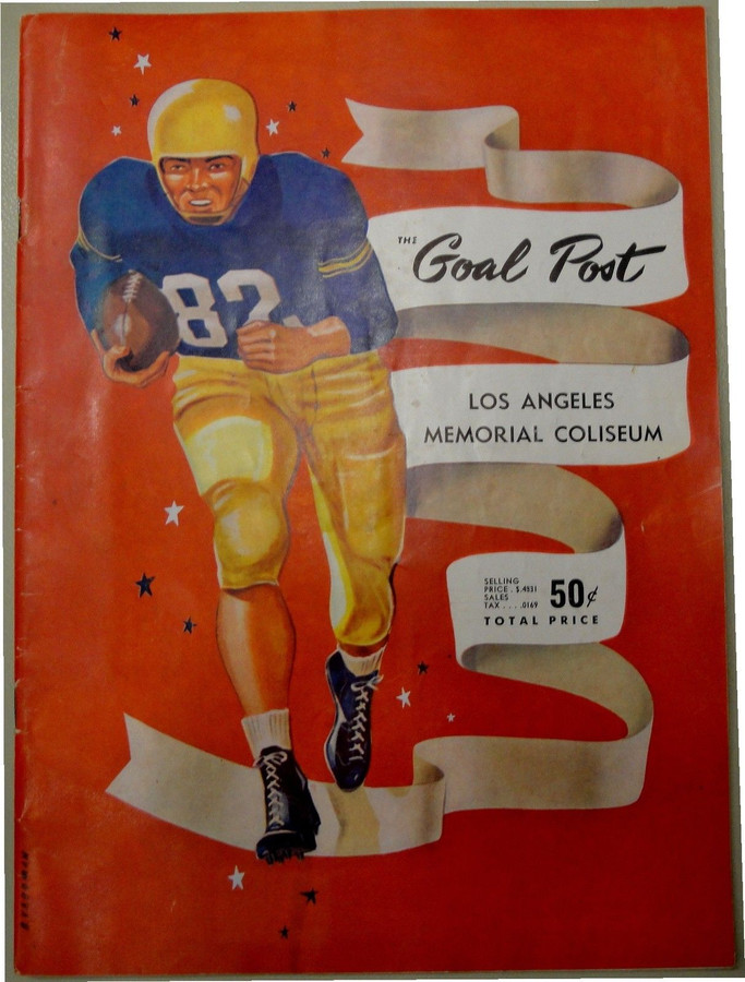 OSC VS UCLA Goal Post Football Program Opening Day September 18, 1953
