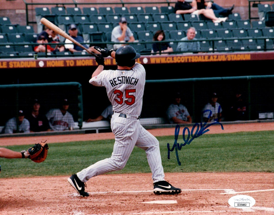 Michael Restovich Signed Autographed 8X10 Photo Arizona Fall League JSA II35402