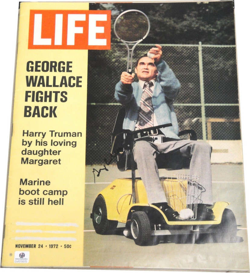 George Wallace Hand Signed Original Complete Life Magazine November 24 1972 GA