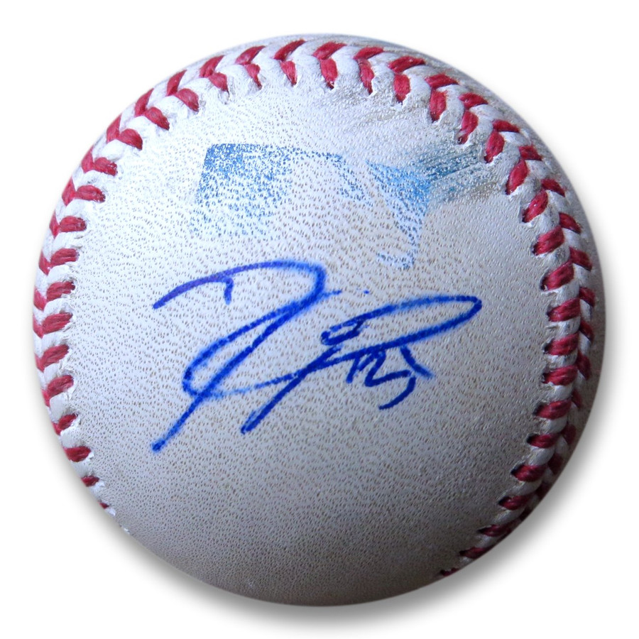 Joc Pederson Signed Autographed Game Used Baseball 2015 Dodgers vs. Brewers COA