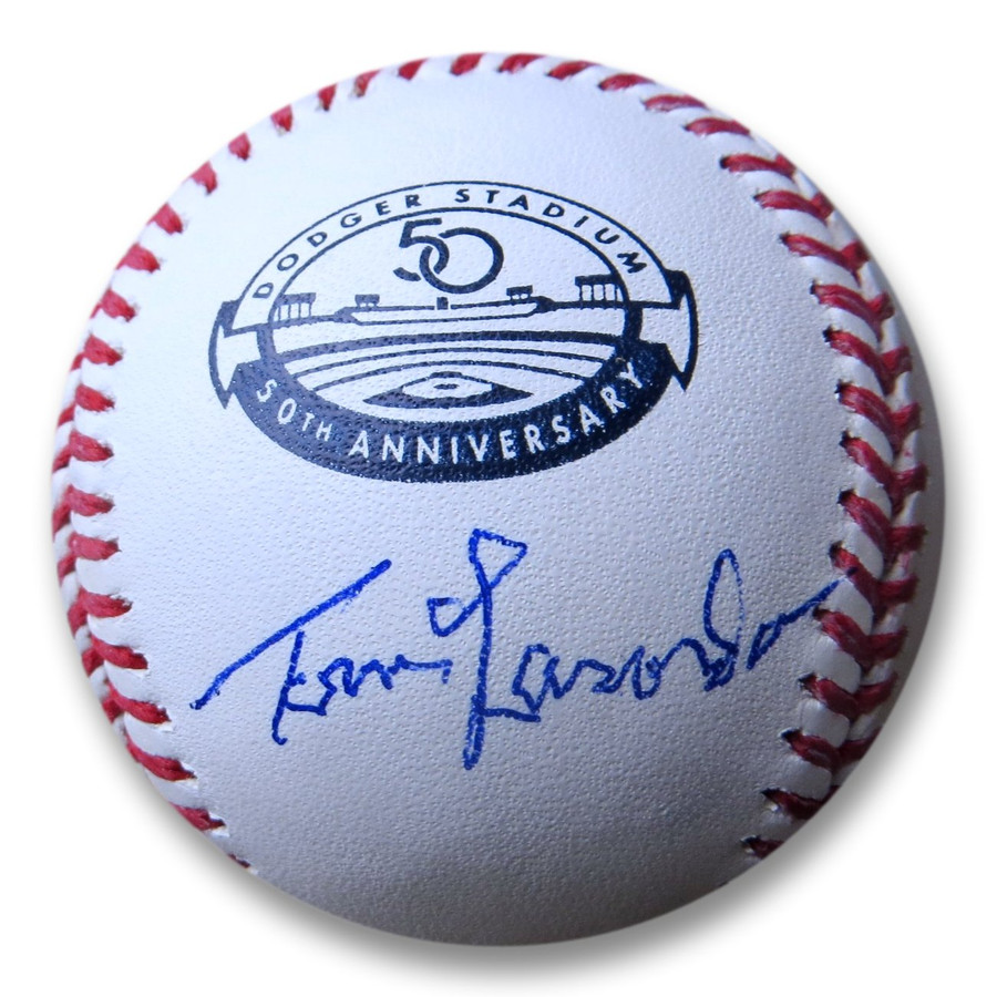 Tom Lasorda Signed Autographed MLB Baseball Dodgers 50th Anniversary BAS I27417
