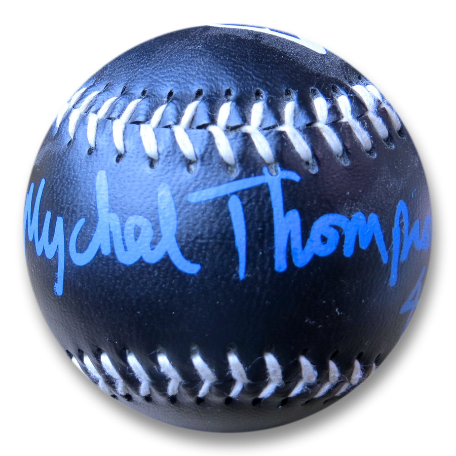 Mychal Thompson Signed Autographed New Era Baseball LA Lakers GV917143