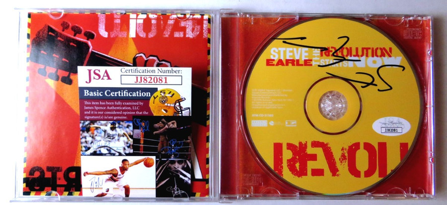 Steve Earle Signed Autographed CD Revolution Starts Now JSA JJ82081