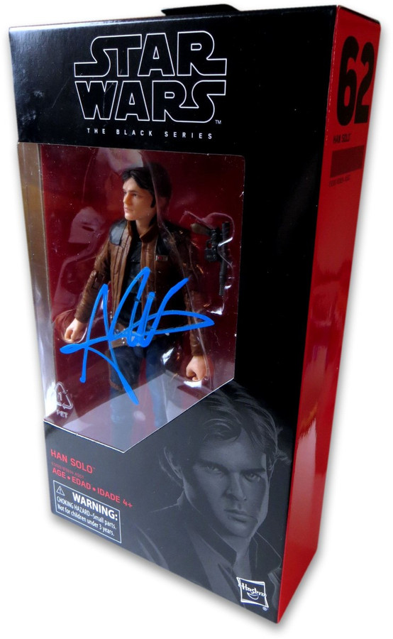 Alden Ehrenreich Signed Autographed Action Figure Han Solo Star Wars SW221376