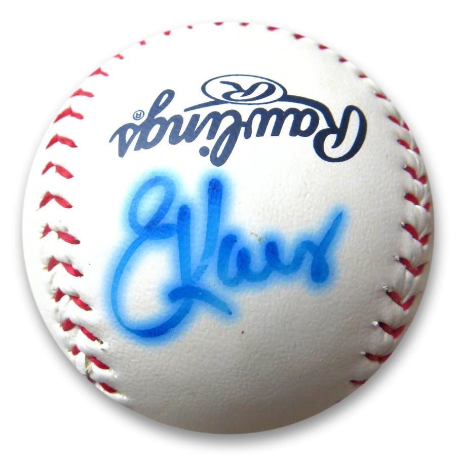 Eric Karros Yasiel Puig Signed Autographed Baseball LA Dodgers GV917399