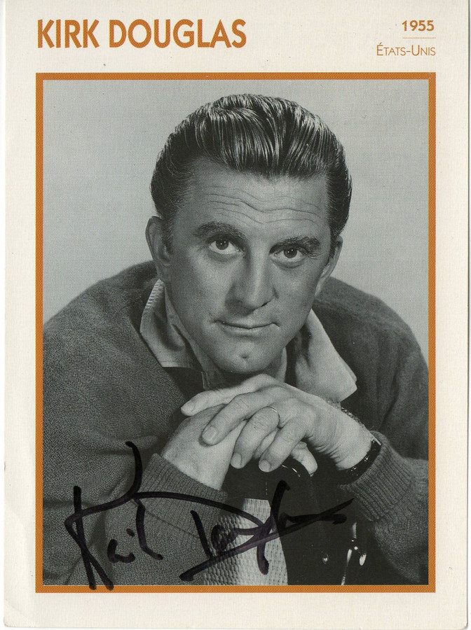 Kirk Douglas Signed Autographed 5X7 Photo 1955 Vintage JSA JJ41593