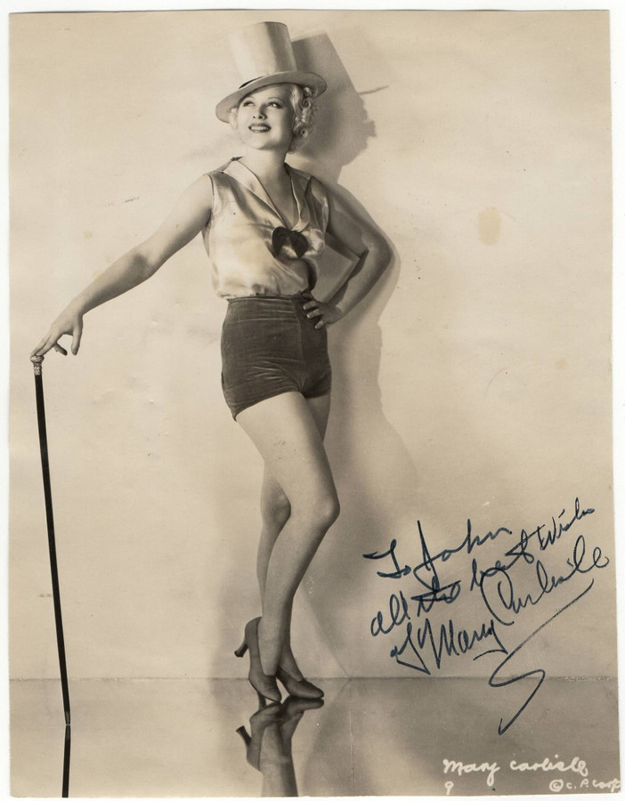 Mary Carlisle Signed Autographed 6X8 Photo Vintage Actress JSA JJ44745
