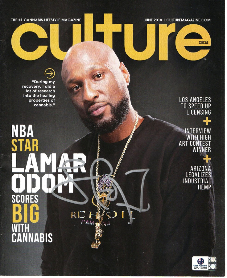 Lamar Odom Signed Autographed Magazine Culture Los Angeles Lakers GV917210