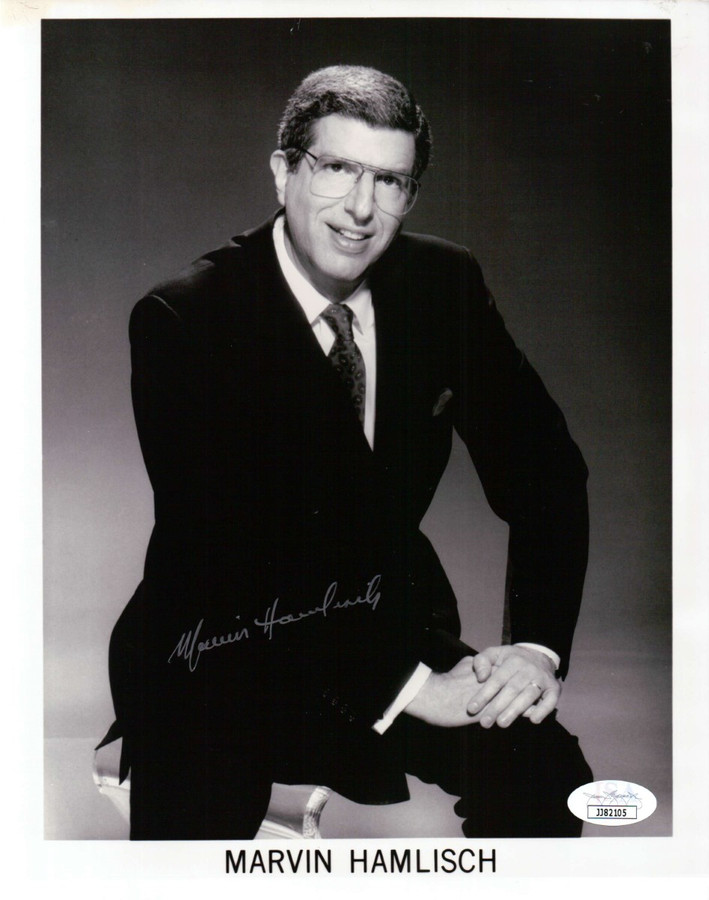 Marvin Hamlisch Signed Autographed 8x10 Photo Vintage Pose Composer JSA JJ82105