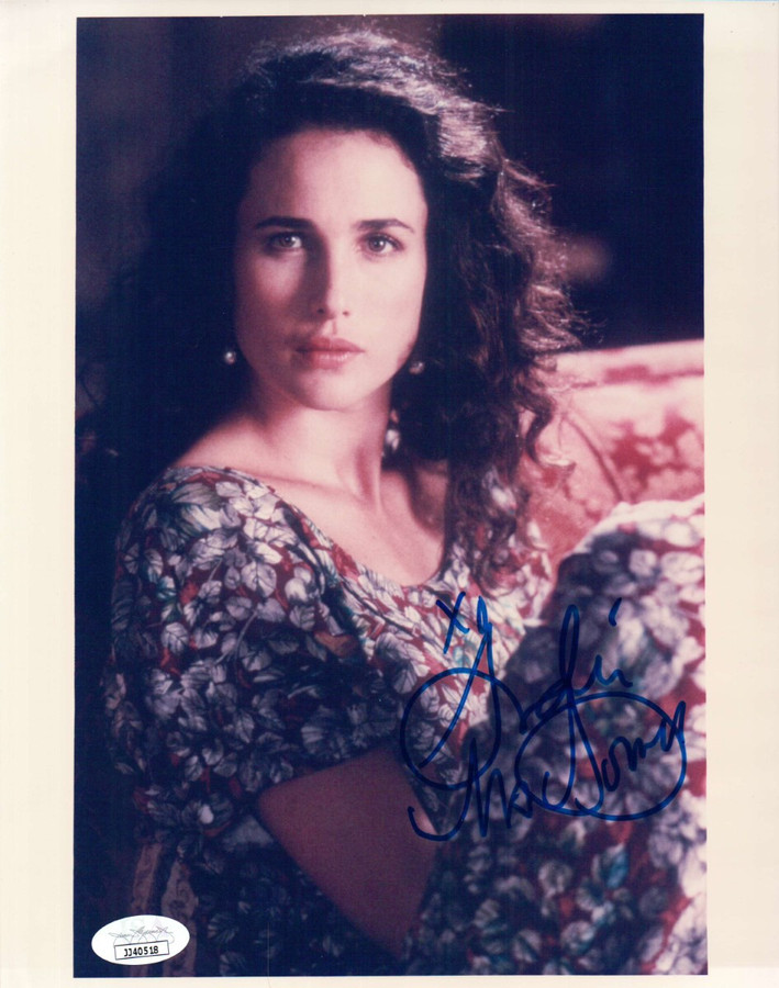 Andie McDowell Signed Autographed 8x10 Photo St. Elmo's Fire JSA JJ40518