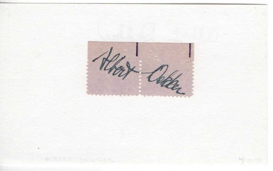 Albert Dekker Signed Autographed 3X5 Index Card Legendary Actor JSA JJ41551