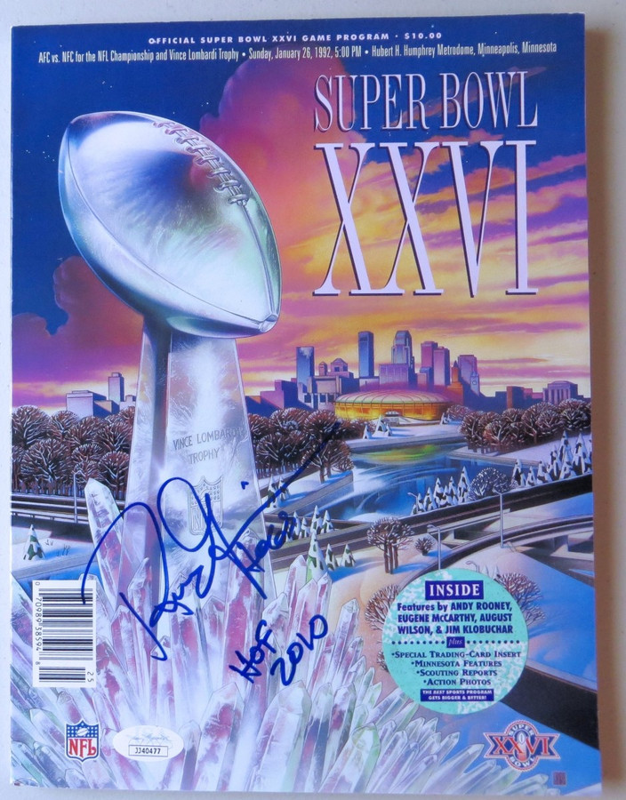 Russ Grimm Signed Autographed Superbowl XXVI Program Washington JSA JJ40477