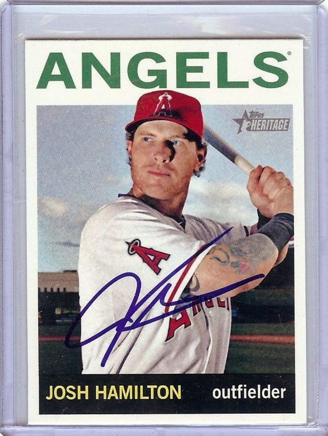 Josh Hamilton Signed Autographed MLB Baseball Rangers Angels MLB EK228126 -  Cardboard Legends