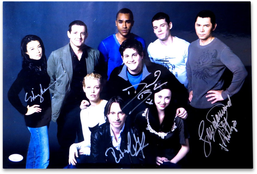 Stargate Universe Multi Signed Autographed 12X18 Photo Phillips Wen JSA KK56520