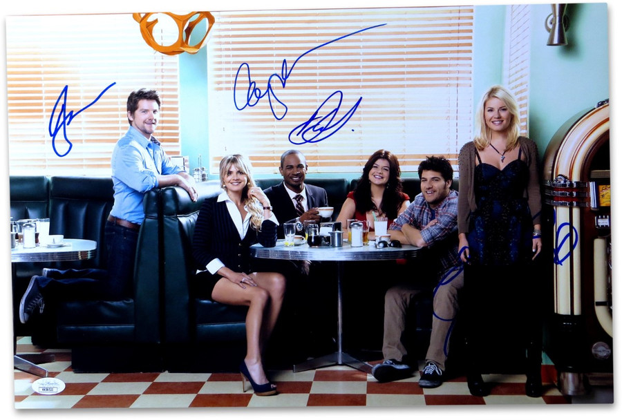 Happy Endings Multi Signed Autographed 12X18 Photo Cuthbert Wilson JSA KK56521