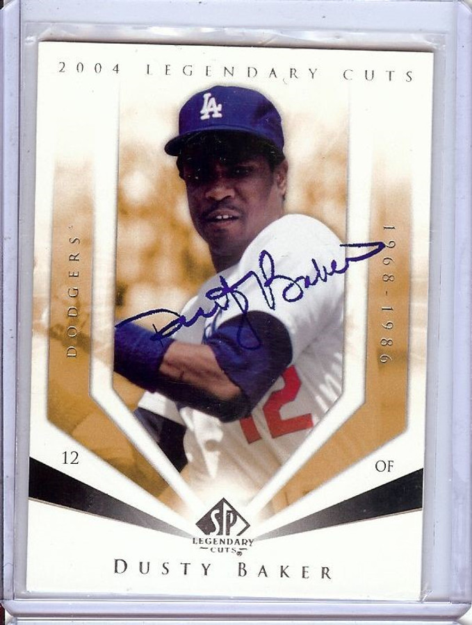 Dusty Baker 2004 Legendary Cuts Hand Signed Autograph Cubs JSA KK56484 #30