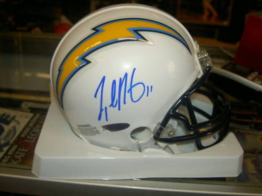 Legedu Naanee Autographed Signed Mini Helmet San Diego Chargers Blue Ink UDA