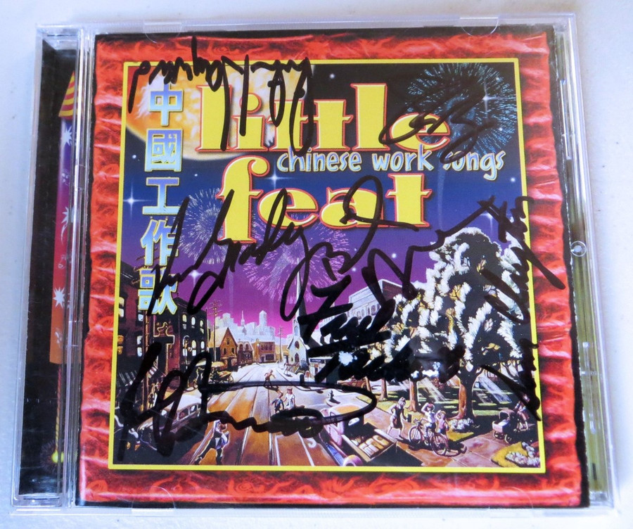 Little Feat Band Signed Autographed CD Booklet Hayward Payne JSA LL62151