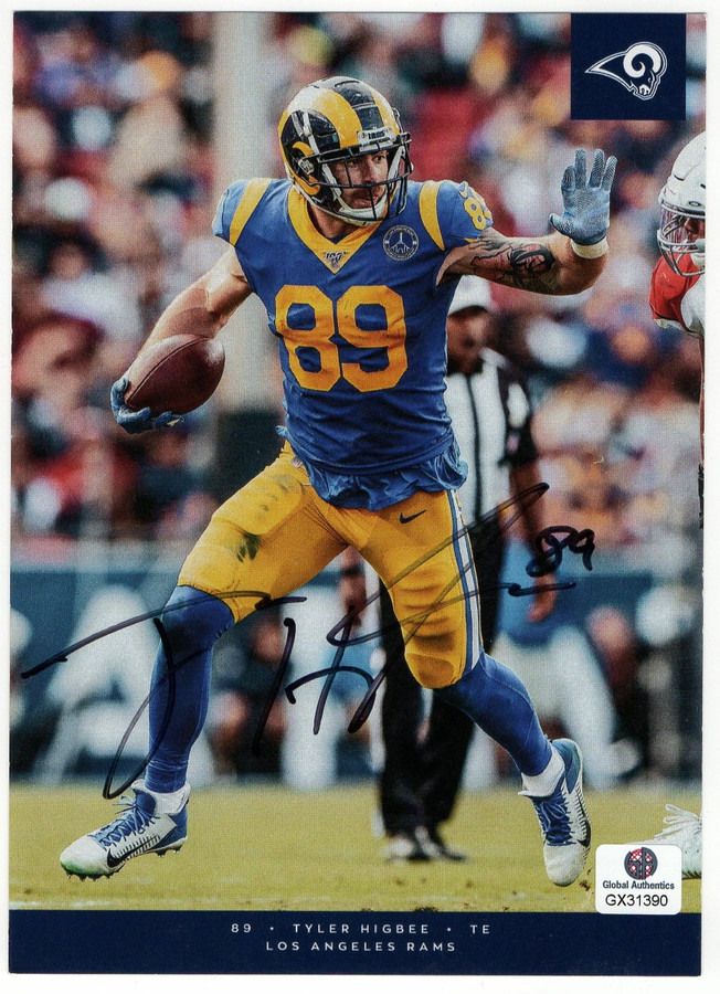 Tyler Higbee Signed Autographed 5X7 Photo Los Angeles Rams GX31390
