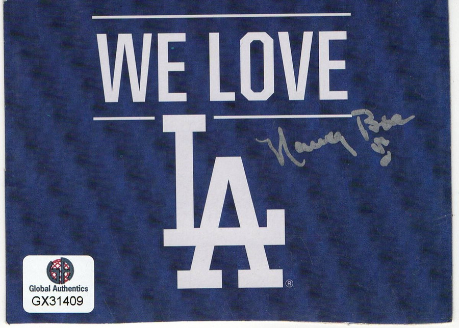 Nancy Bea Signed Autographed 3X4 Cut Signature Dodgers Organist GX31409