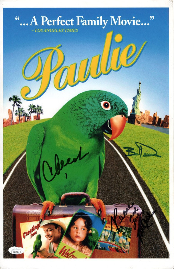 Paulie Multi Signed Autograph 11X17 Photo Cheech Marin Cobb Davidson JSA KK94309