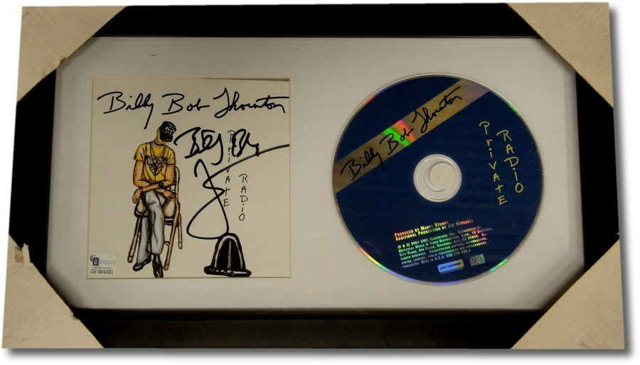 Billy Bob Thornton Hand Signed Autographed Framed CD Cover Pirate Radio w/ CD GA