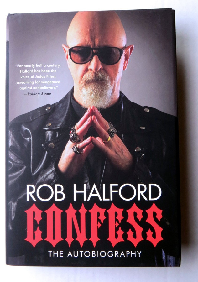 Rob Halford Signed Autographed Hardcover Book Judas Priest Confess JSA COA