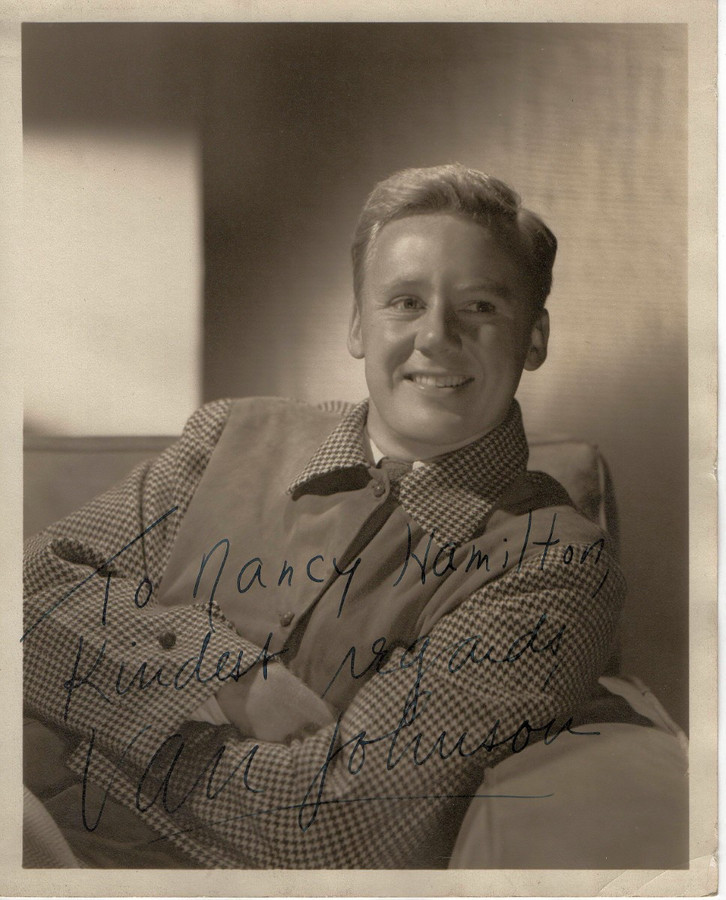 Van Johnson Signed Autographed 8X10 Photo B/W Legendary Actor JSA LL48155