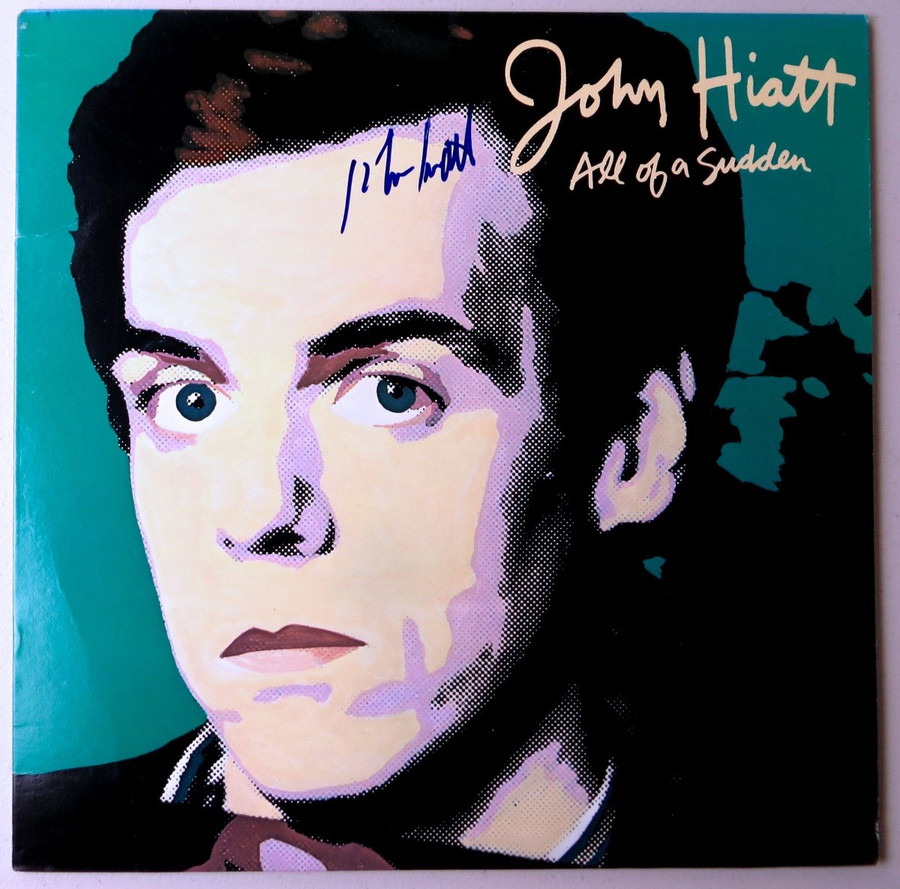 John Hiatt Signed Autographed Record Album Cover All of a Sudden JSA LL48090
