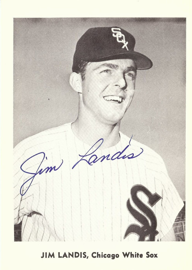 Jim Landis Signed Autographed 5X7 Photo 1960 Jay Publishing White Sox COA