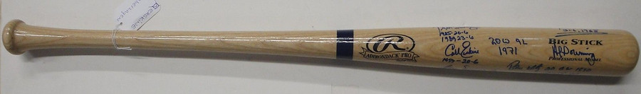 Saberhagen Newcombe Downing Erskine Ramon+Signed Baseball Bat 20 Game Winner 686