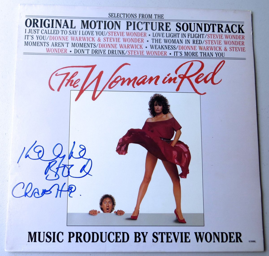Kelly LeBrock Signed Autographed Album Cover The Woman in Red JSA LL87154
