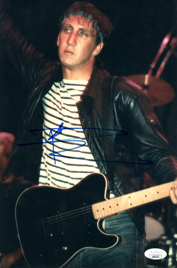 Pete Townshend Signed Autographed 8X12 Photo The Who w/Guitar JSA LL62175