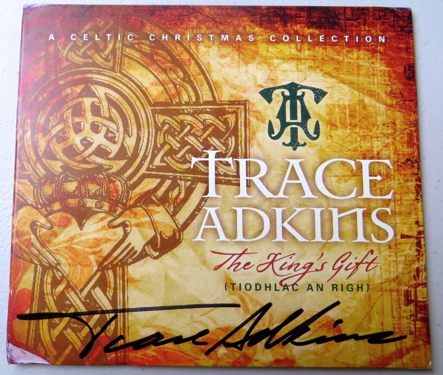 Trace Adkins Signed Autographed CD Cover The Kings Gift w/Wood Ornament JSA COA